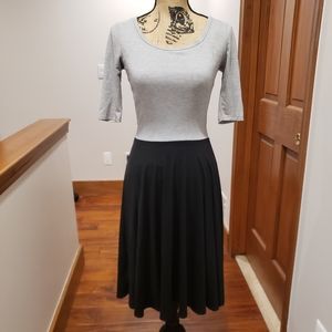 Gray & Black jersey dress LLR Nicole